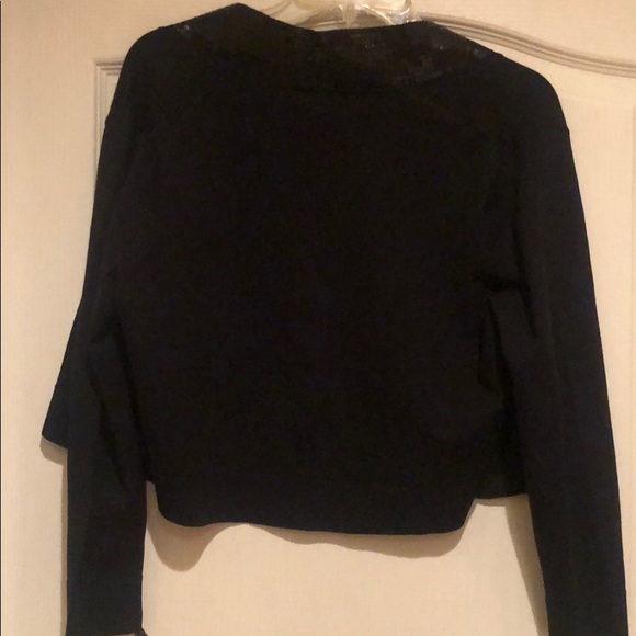 Black knit with sequins jacket - Picture 2 of 5